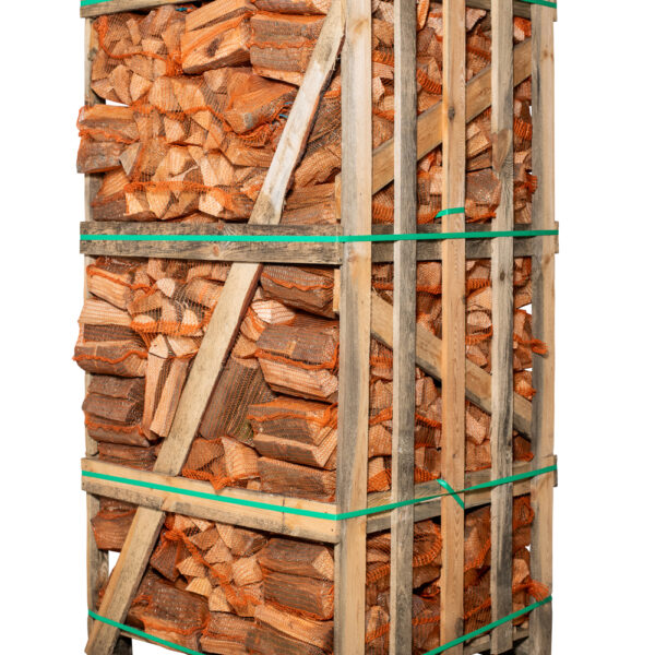 Brennholz Birke 25 cm 80 Sack Palette